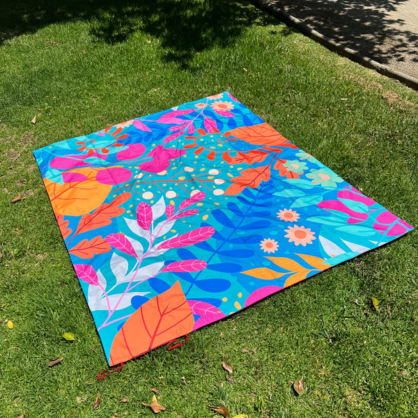 Manta Picnic Letras de Colores Tamaño Pequeño 1.50x1.50 mt